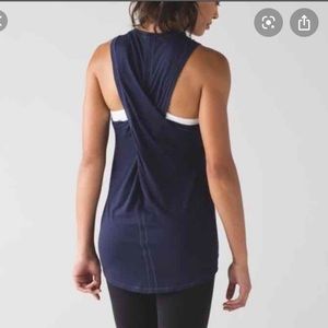 Lululemon bend and twist tank in Deep Indigo